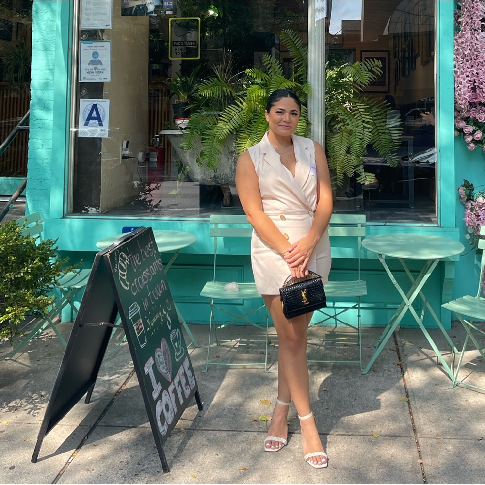 Zara Pink Blazer Romper